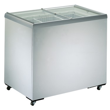 Congelatore a pozzo con coperchi scorrevoli in vetro, 168 litri, temperatura interna-13 °c/-23 °c