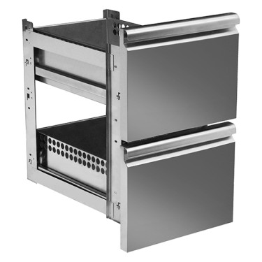 kit cassettiera GN da 2x 1/2 per tavoli refrigerati con profondità 700 mm